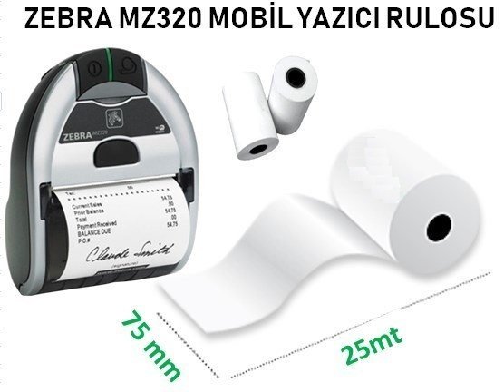 75x45 ZEBRA MZ 320 RULOSU 25m. 330 ADET 1 KOLİ